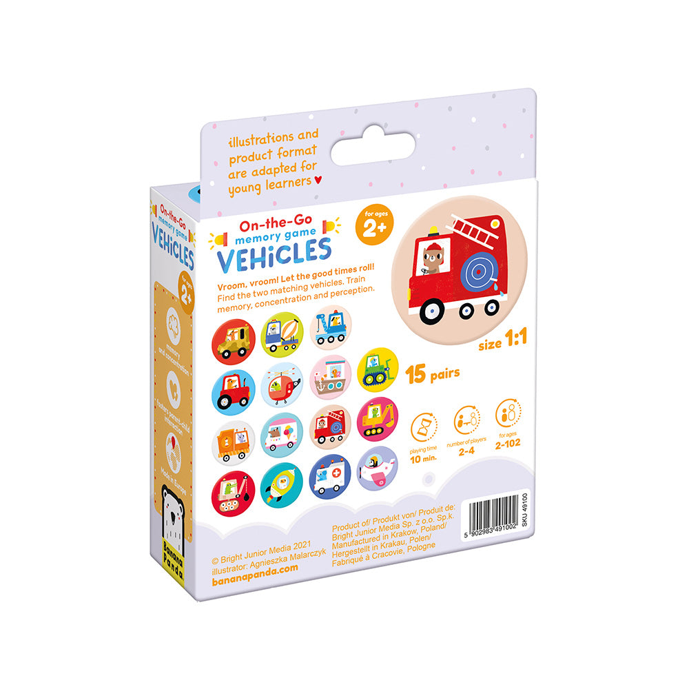 On-the-Go Huskespil – Køretøjer 2+