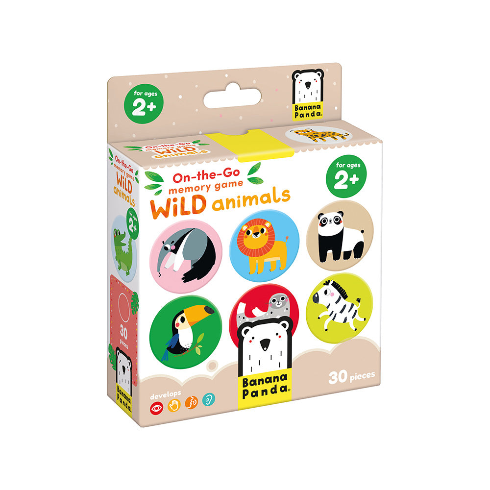 On-the-Go Huskespil – Vilde dyr 2+