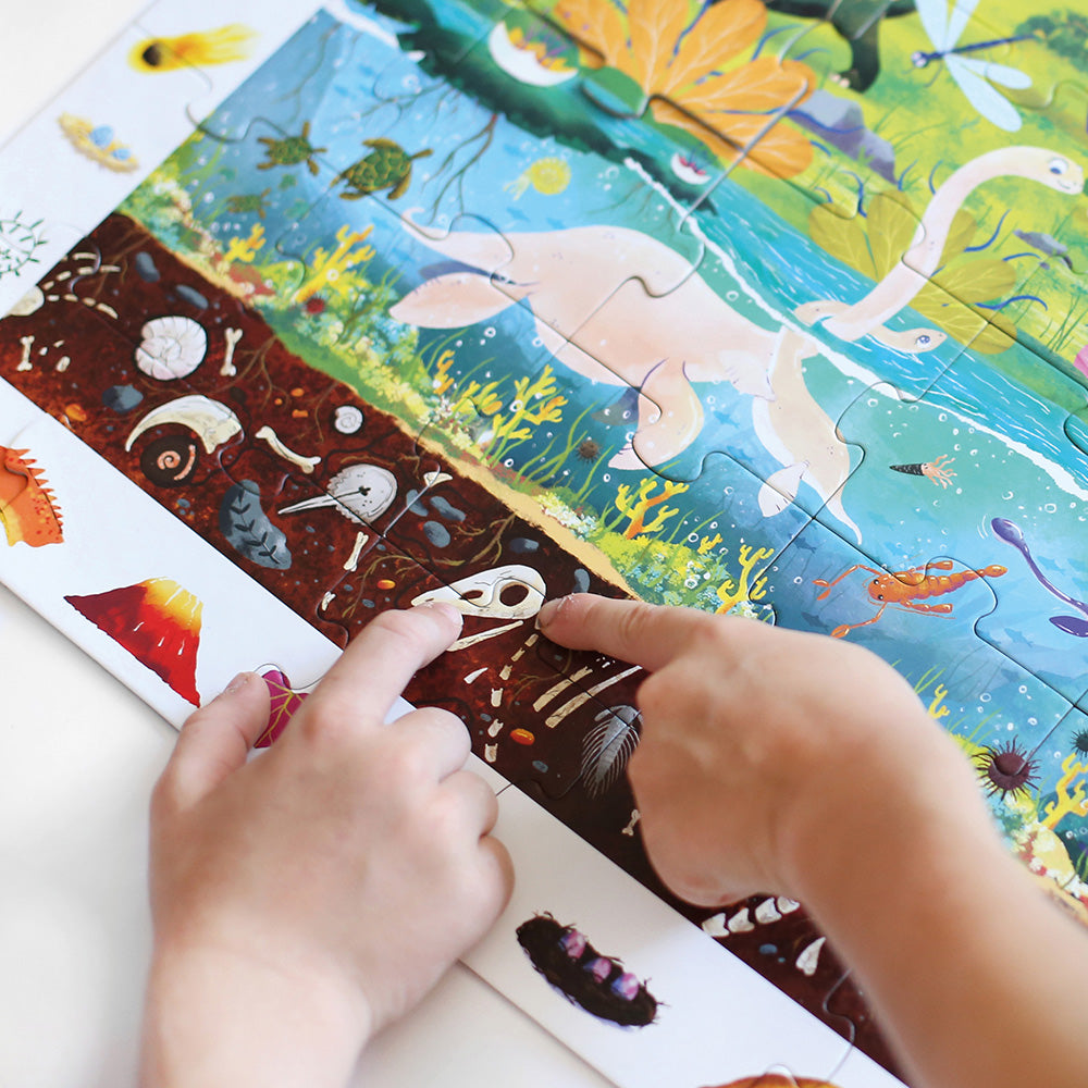 Observationspuslespil – Dinosaurer 4+