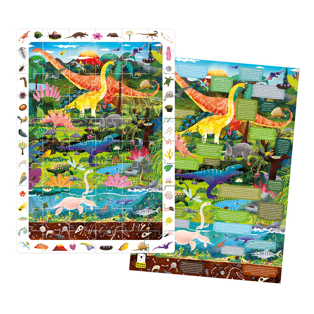 Observationspuslespil – Dinosaurer 4+