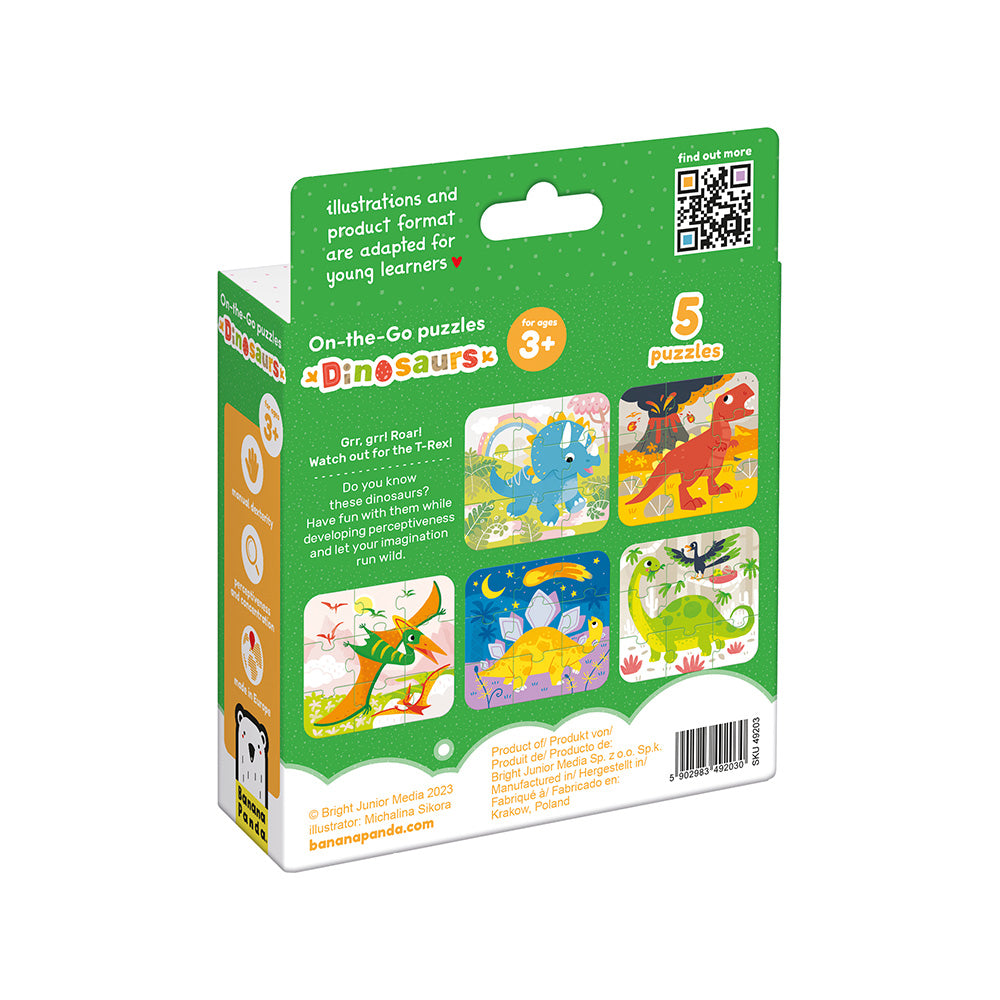 On-the-Go Puslespil – Dinosaurer 3+