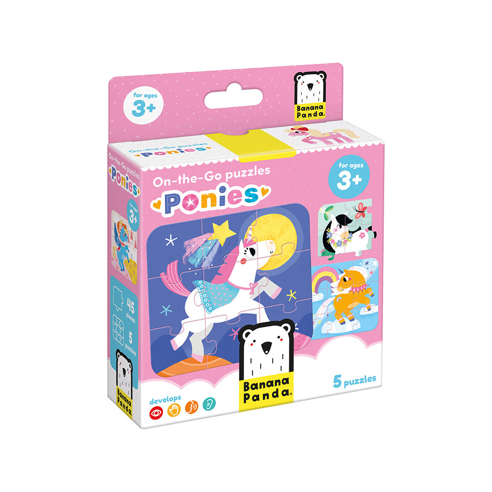 On-the-Go Puslespil – Ponyer 3+