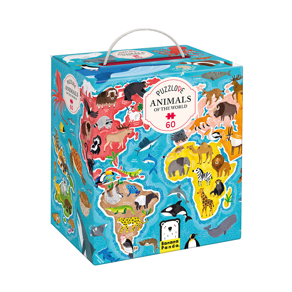 Puzzlove – Dyr fra hele verden 4+