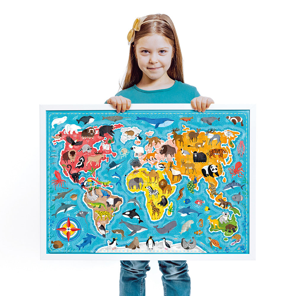 Puzzlove – Dyr fra hele verden 4+