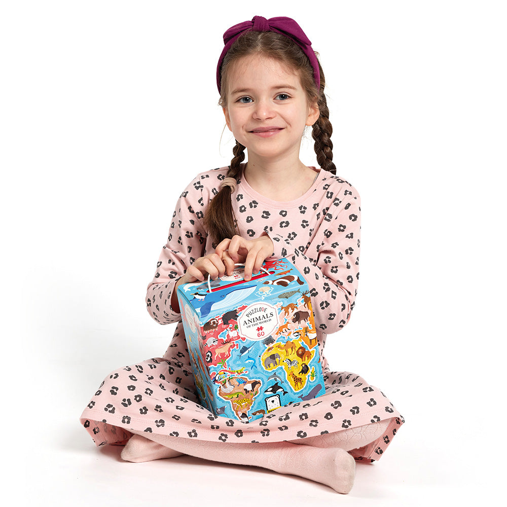 Puzzlove – Dyr fra hele verden 4+