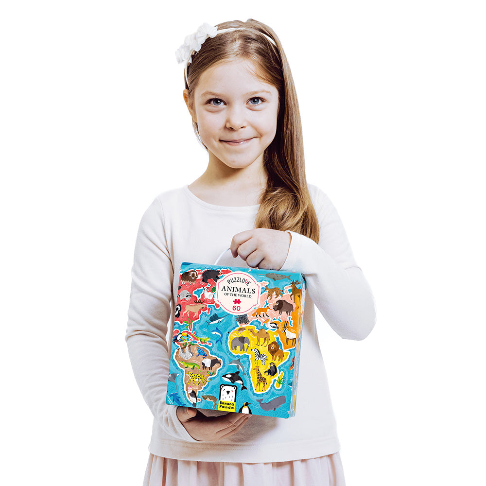 Puzzlove – Dyr fra hele verden 4+