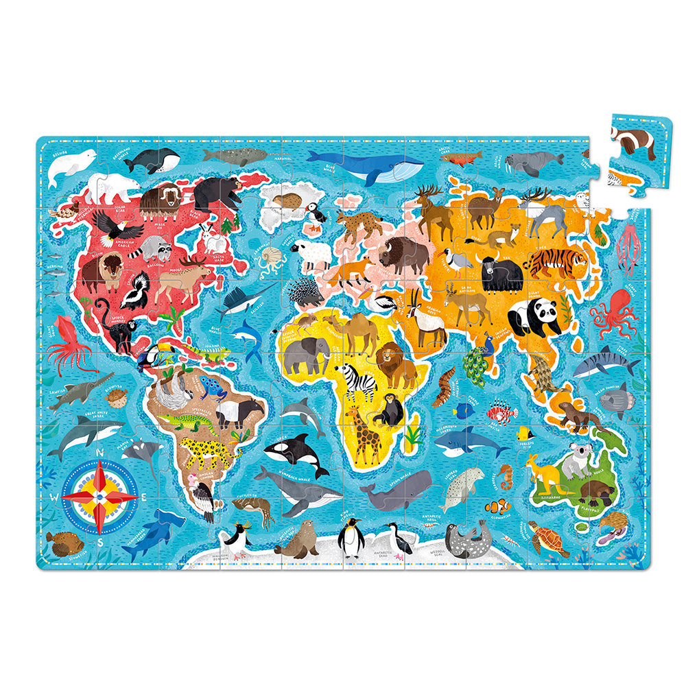 Puzzlove – Dyr fra hele verden 4+