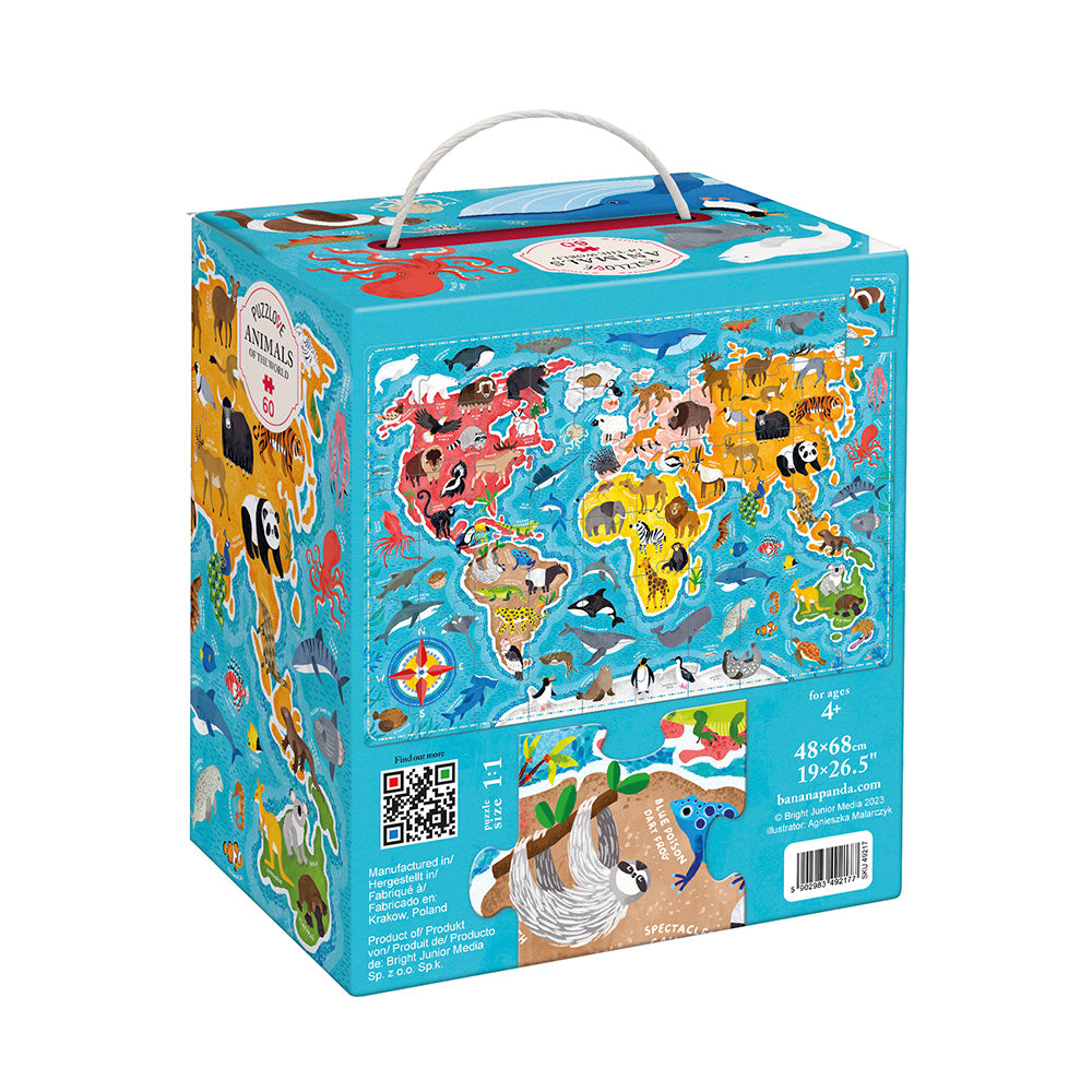 Puzzlove – Dyr fra hele verden 4+