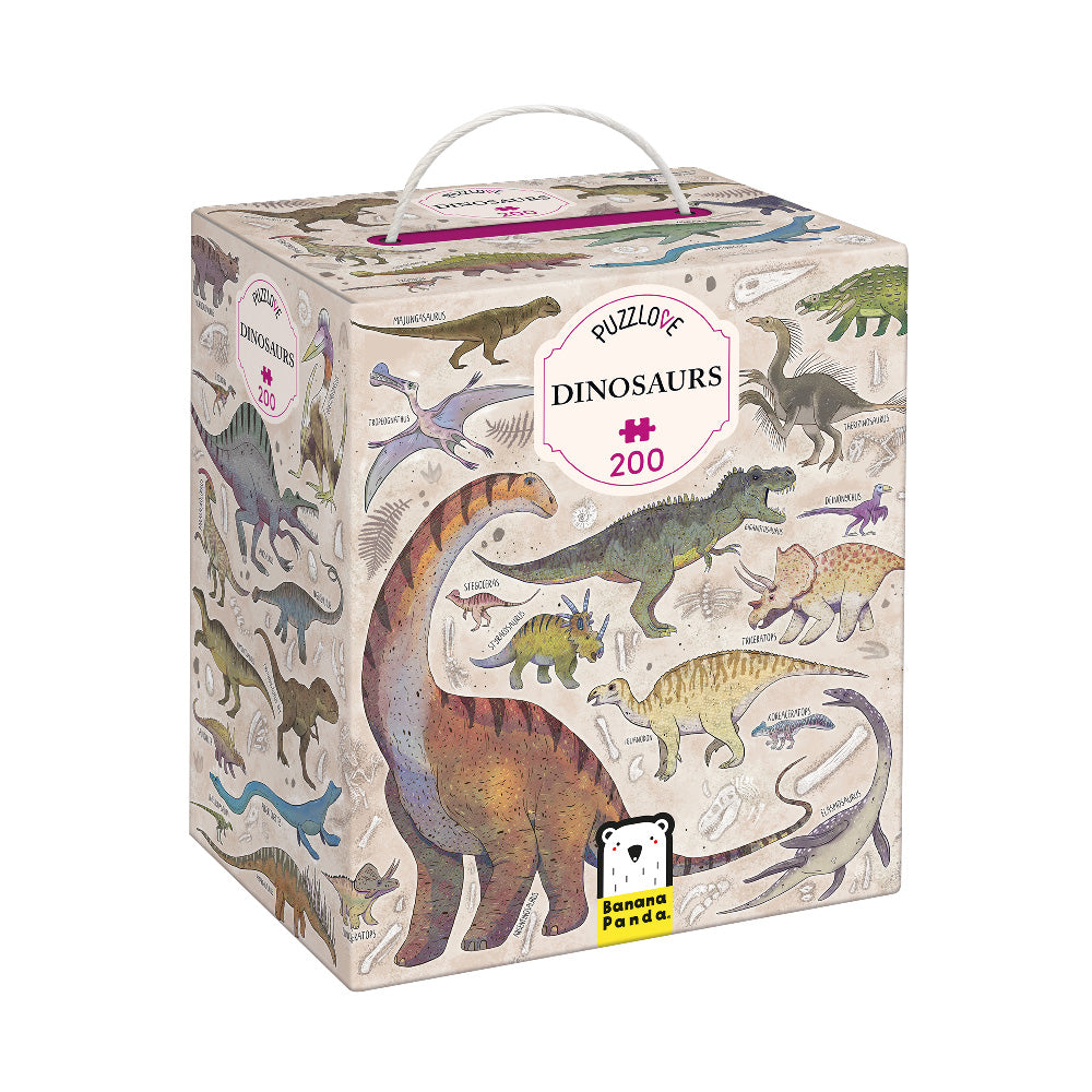 Puzzlove – Dinosaurer (200 brikker) 7+