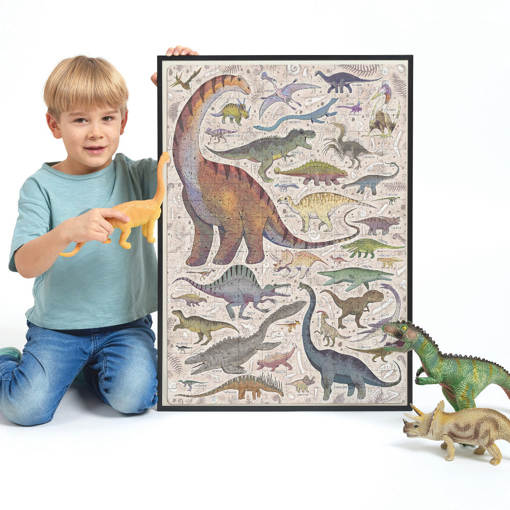 Puzzlove – Dinosaurer (200 brikker) 7+