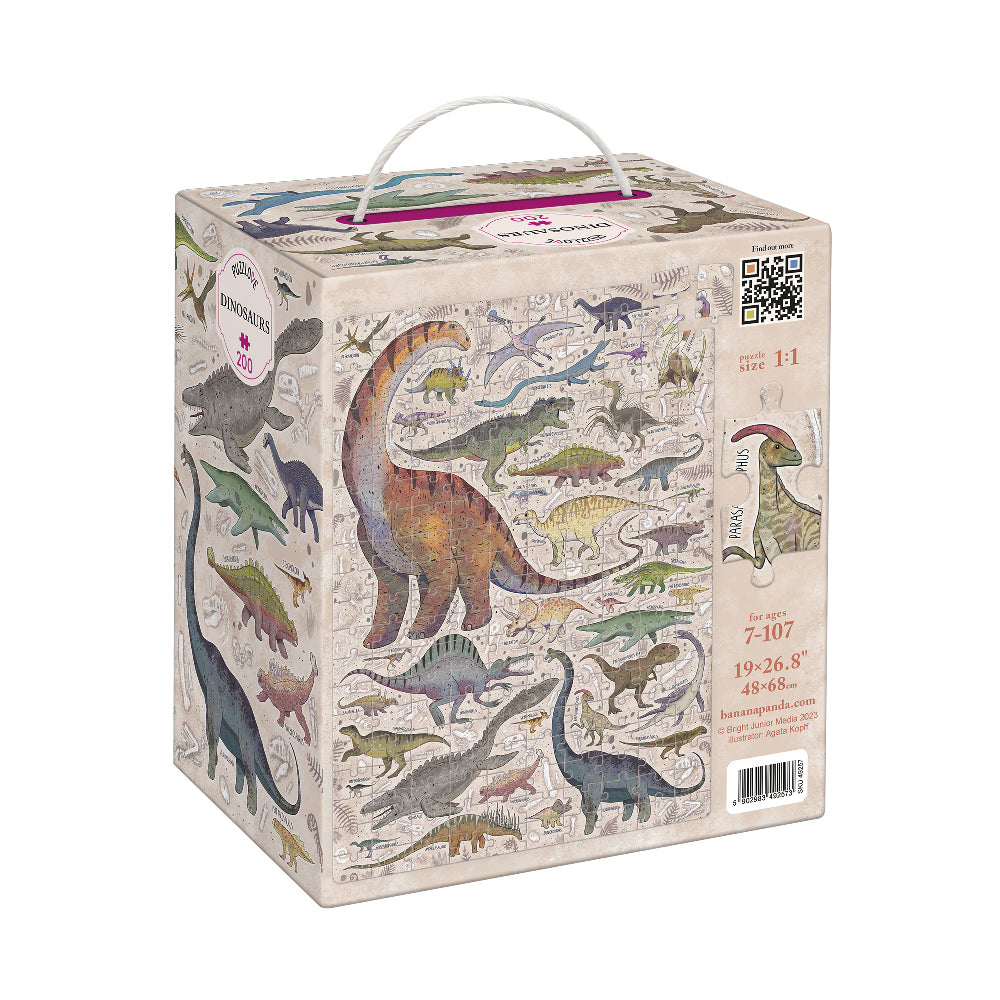 Puzzlove – Dinosaurer (200 brikker) 7+