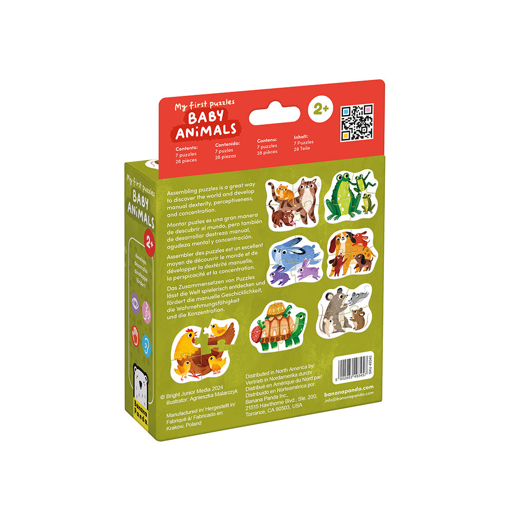 Banana Panda Mit første puslespil – Dyreunger 2+