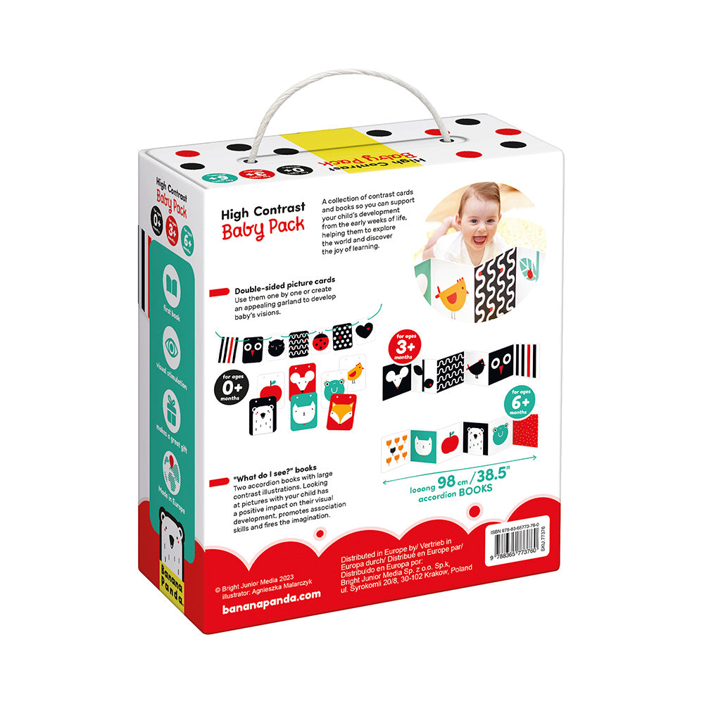 Baby-pakke med høj kontrast 0+/3 mdr.+/6 mdr.+