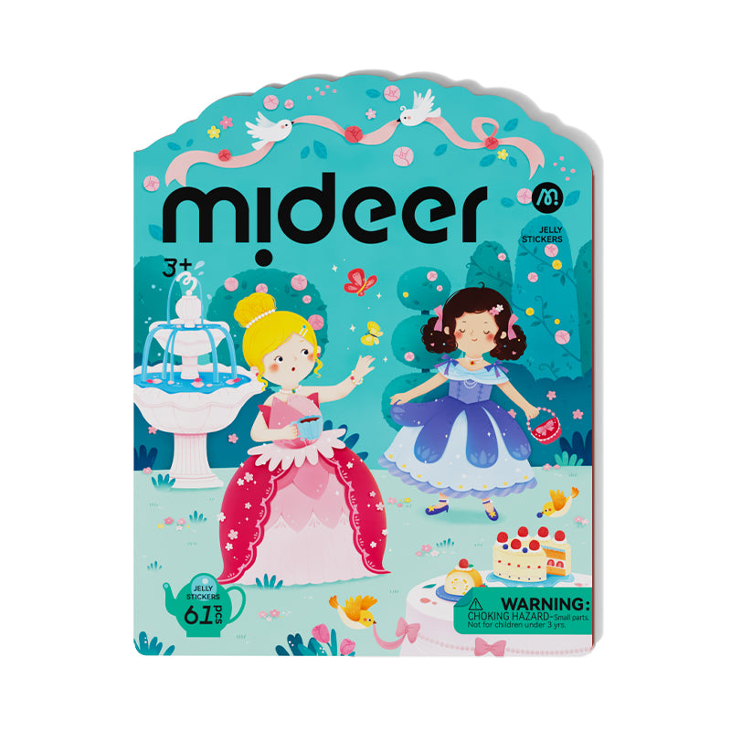 mideer Prinsesse påklædnings gelé-klistremærker