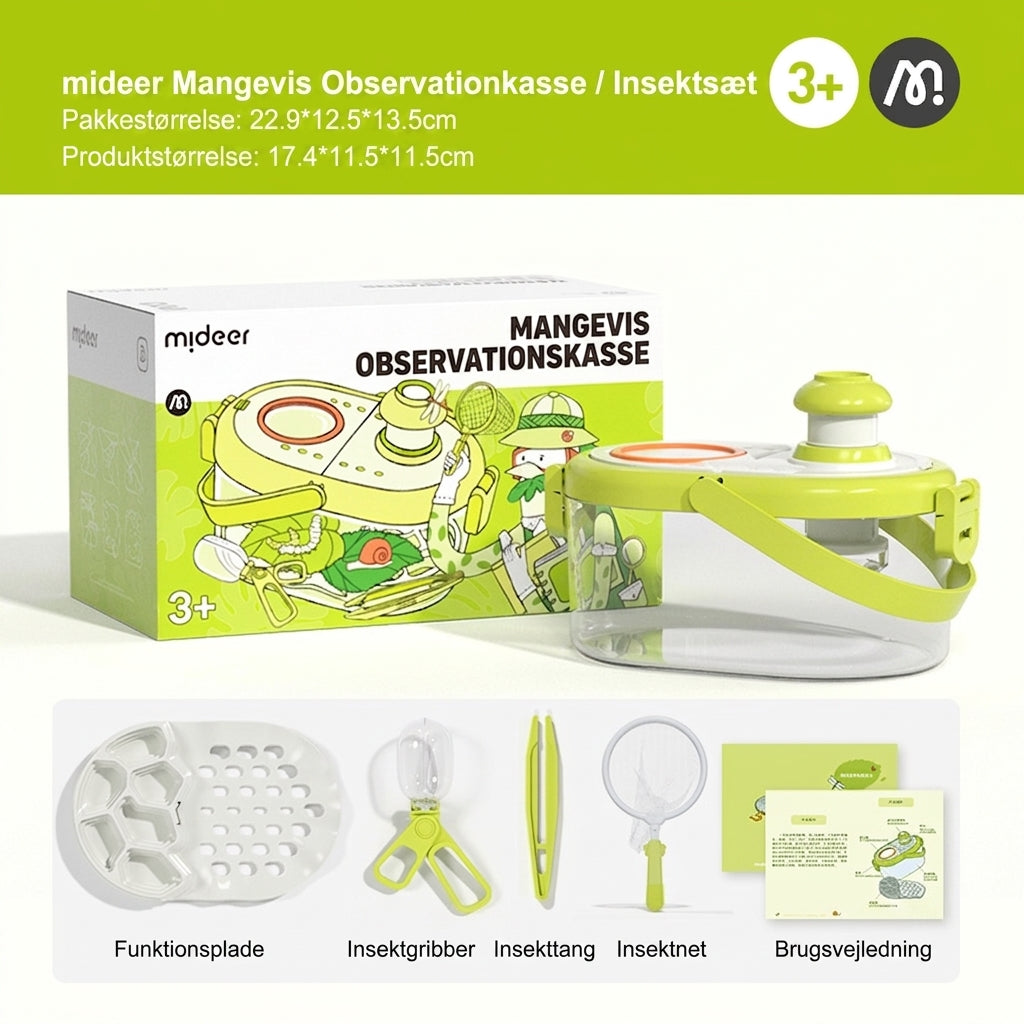 mideer Mangevis Observationkasse / Insektsæt