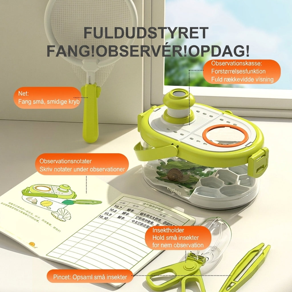 mideer Mangevis Observationkasse / Insektsæt