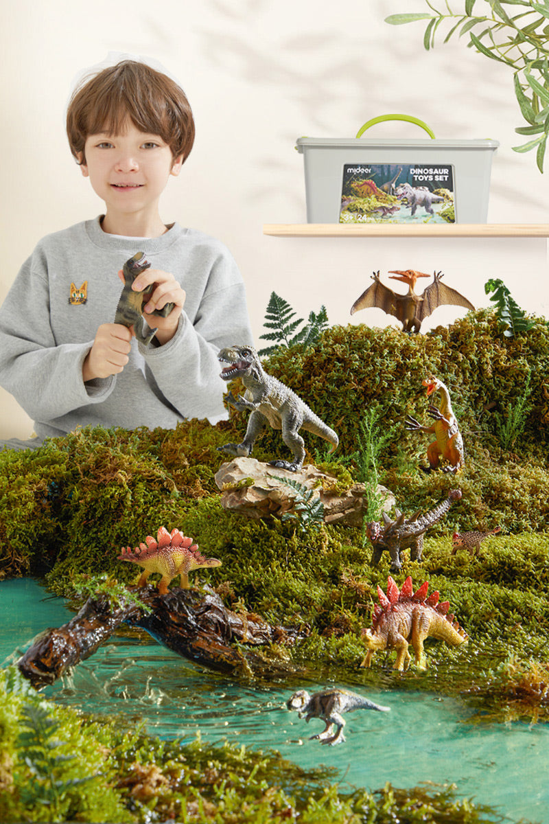 mideer Dinosaur legetøjssæt – 24 dele