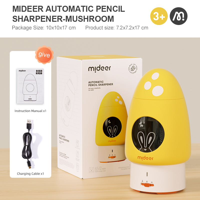 mideer Automatisk blyantspidser - Svamp