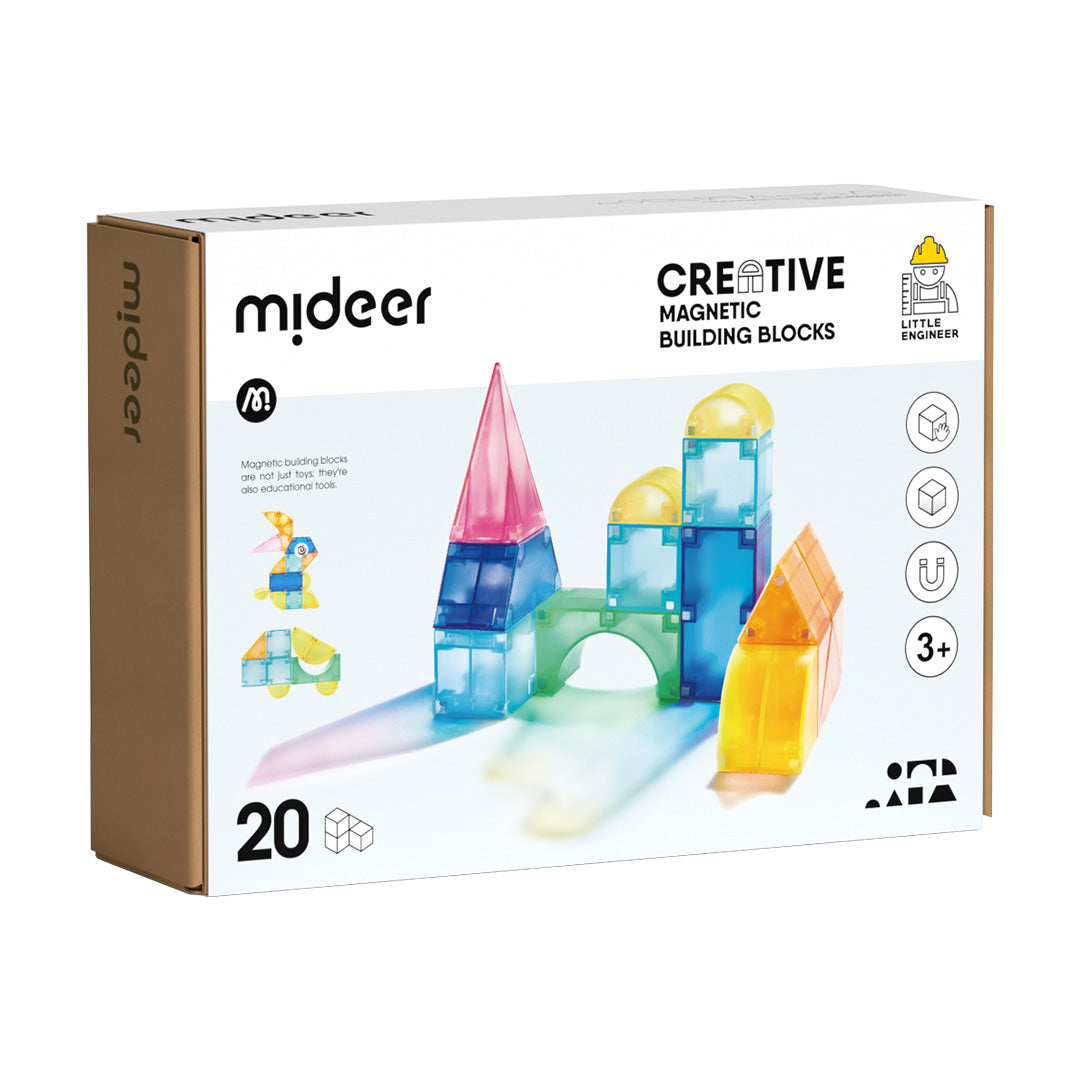 mideer Kreative magnetiske byggeklodser - 20 dele