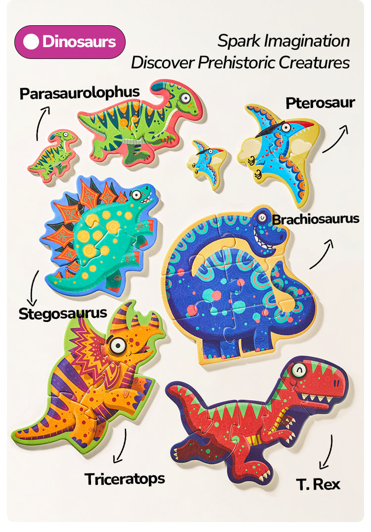 My First Artist Puslespil – Søde dinosaurer