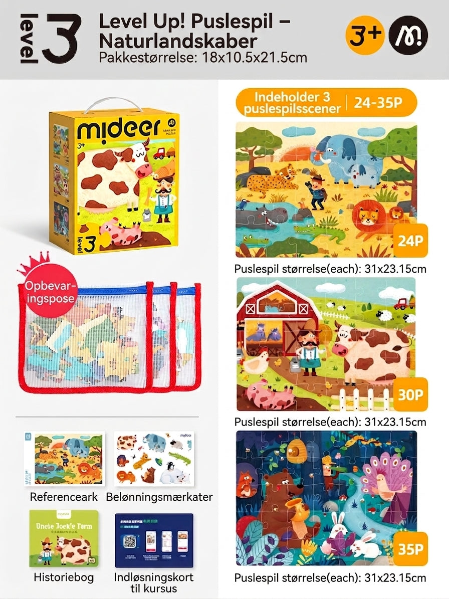 Level Up! Puslespil – Naturlandskaber