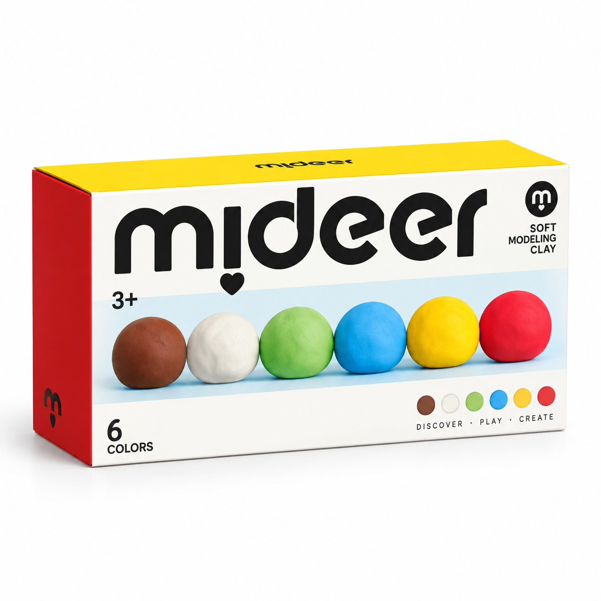 mideer Blød modellervoks - 6 farver
