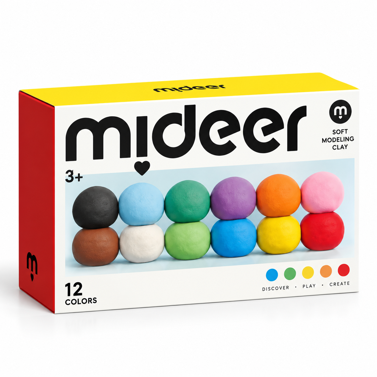 mideer Blød modellervoks - 12 farver