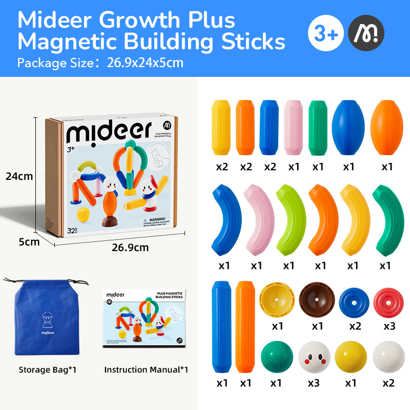 mideer Growth PLUS magnetstav