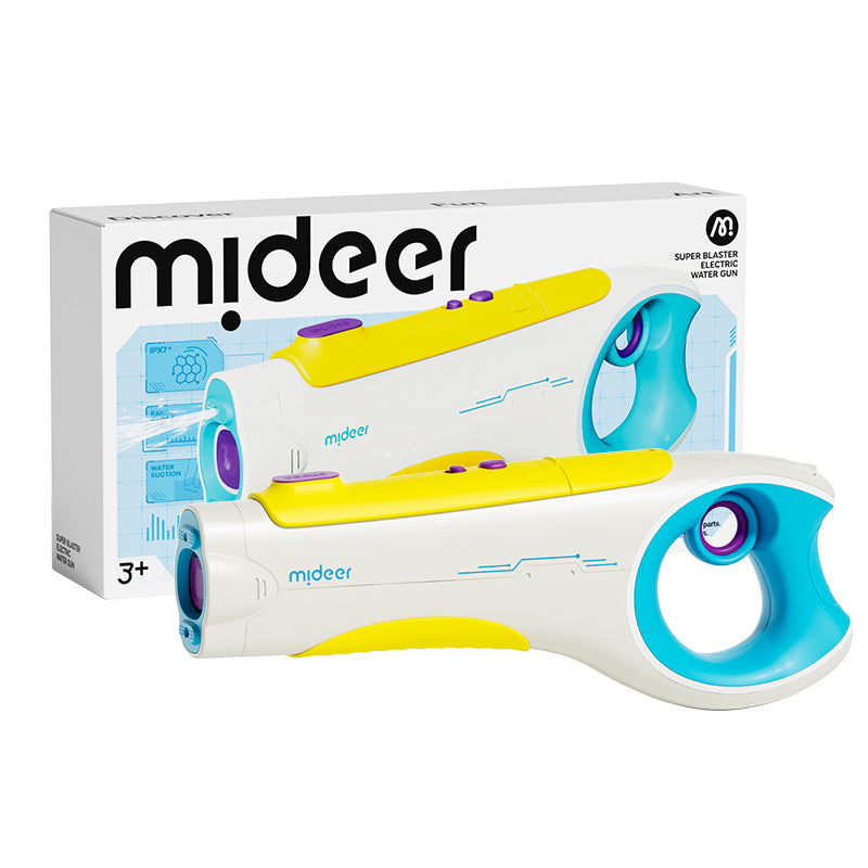 mideer Super Blaster elektrisk vandpistol – Gul & Blå