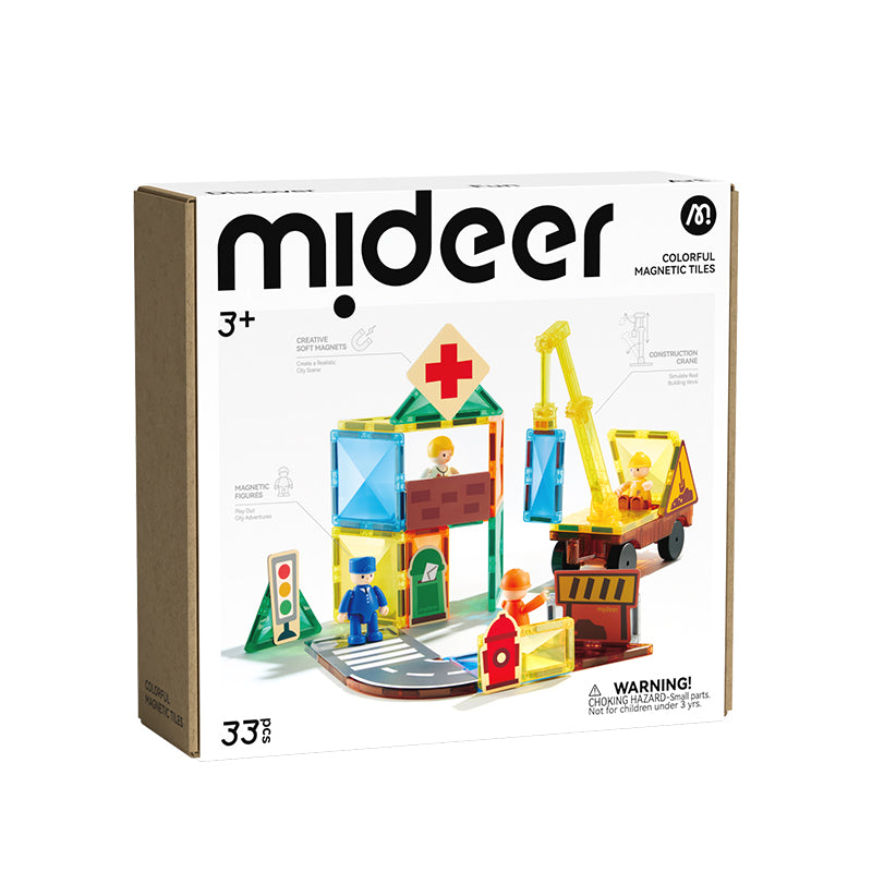 mideer Farverige magnetfliser - Byens heltehold