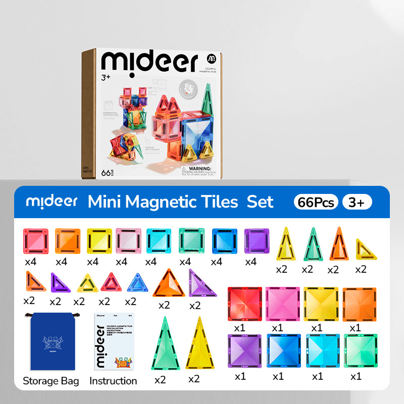 mideer Farverige magnetfliser - Minisamling