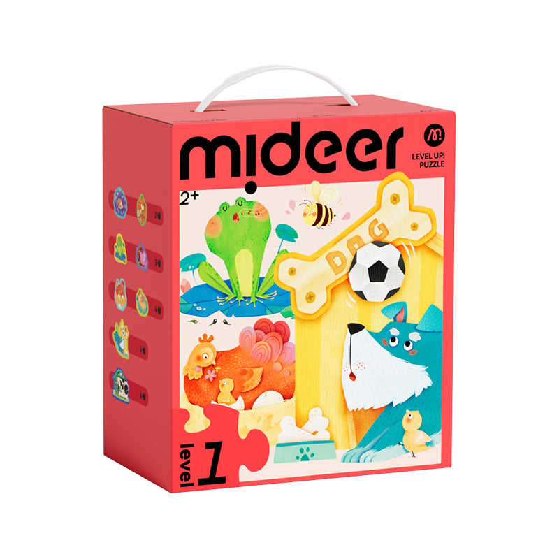 mideer Level Up! Puslespil – Niveau 1 Ude godt. hjemme bedst!