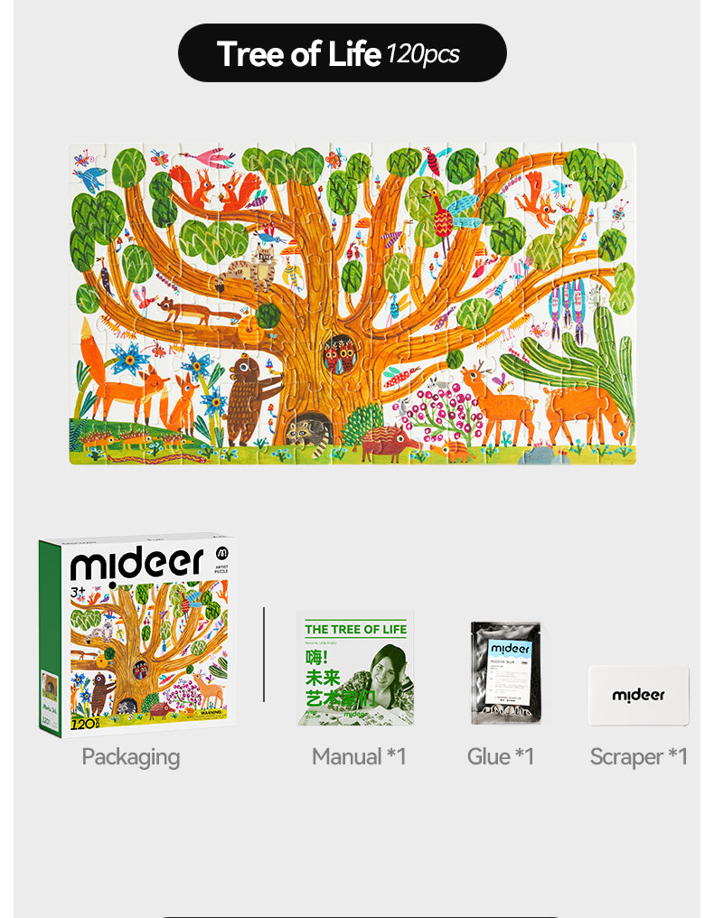 mideer Kunstnerpuslespil – Livets træ