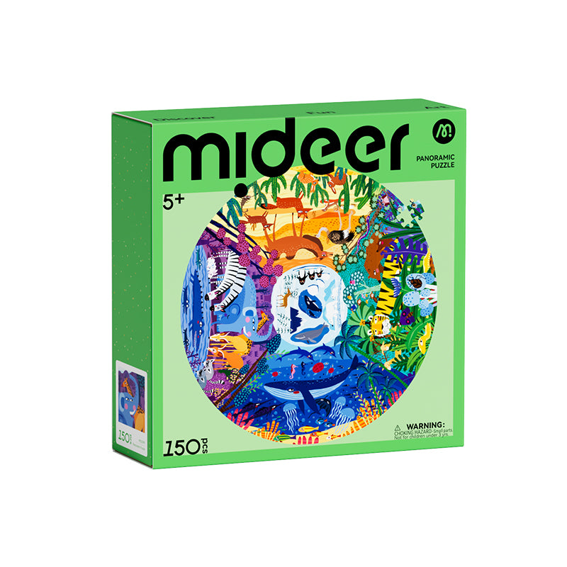 mideer Panoramapuslespil – Alverdens dyr