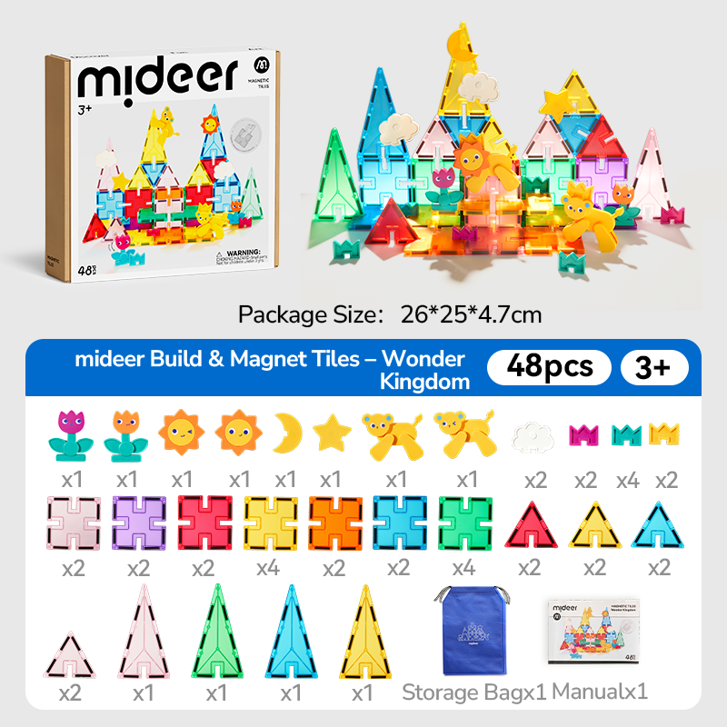 mideer Magnetfliser - Eventyrriget