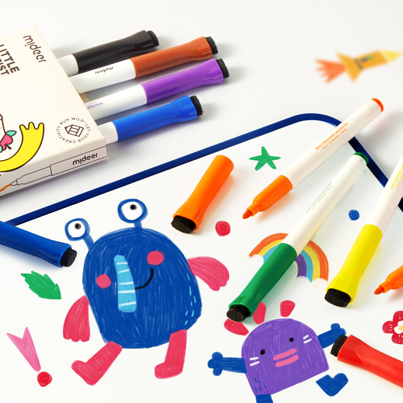 mideer Little Artist Whiteboard-tuscher – 8 farver