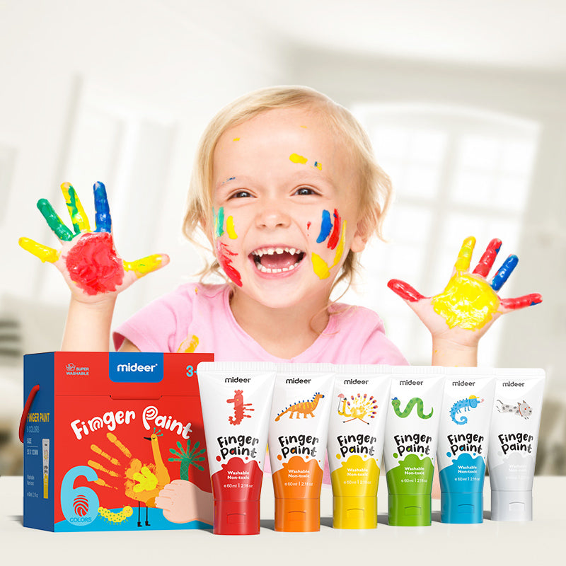 mideer Fingermaling – 6 farver