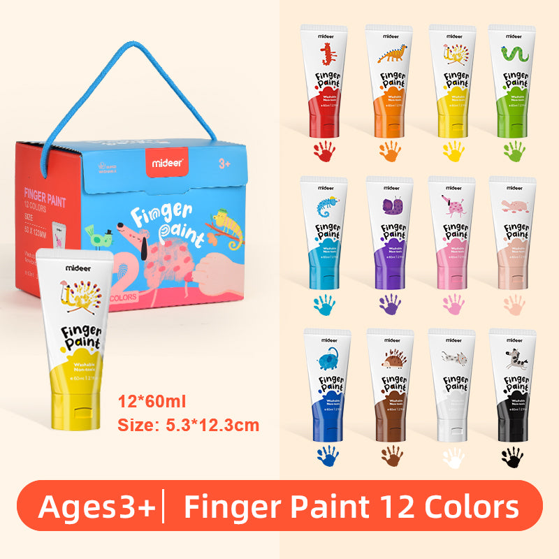 mideer Fingermaling – 12 farver