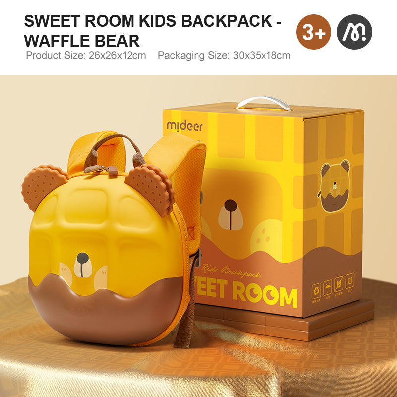mideer Sweet Room børnerygsæk – Vaffelbjørn