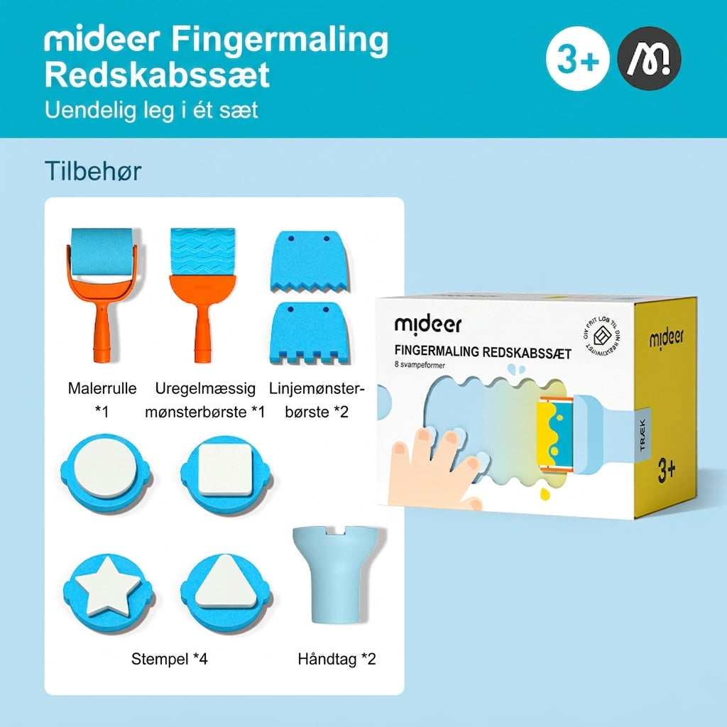 mideer Fingermaling Redskabssæt