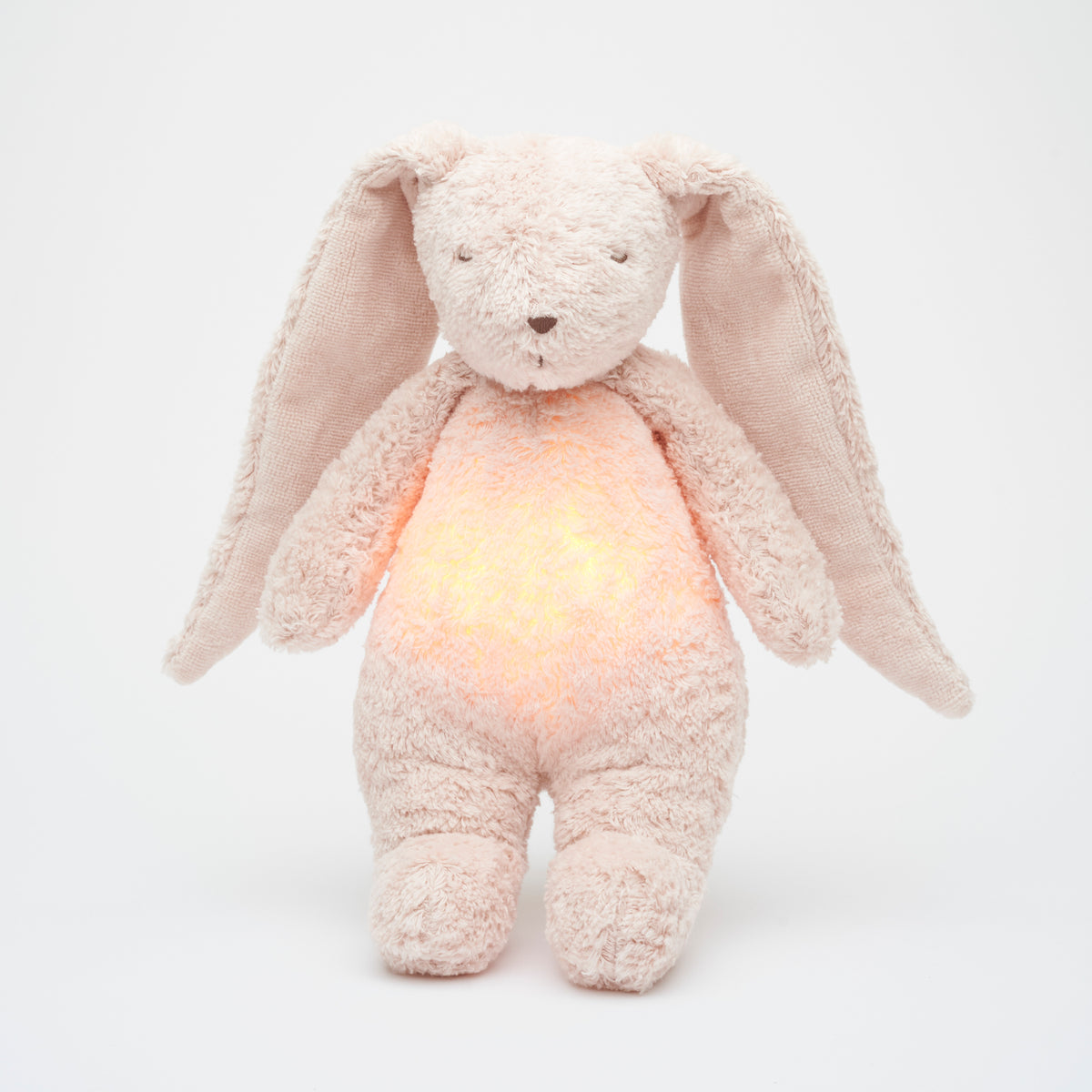 MOONIE 2.0 økologisk summende kanin med lampe – Rosa