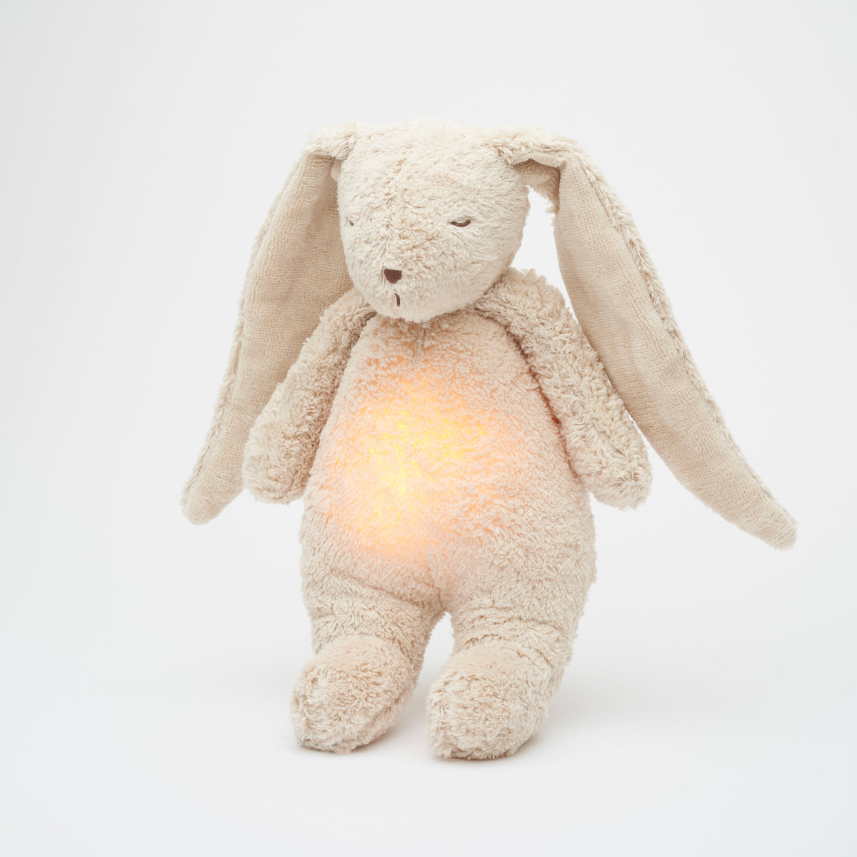 MOONIE 2.0 økologisk summende kanin med lampe – Sand