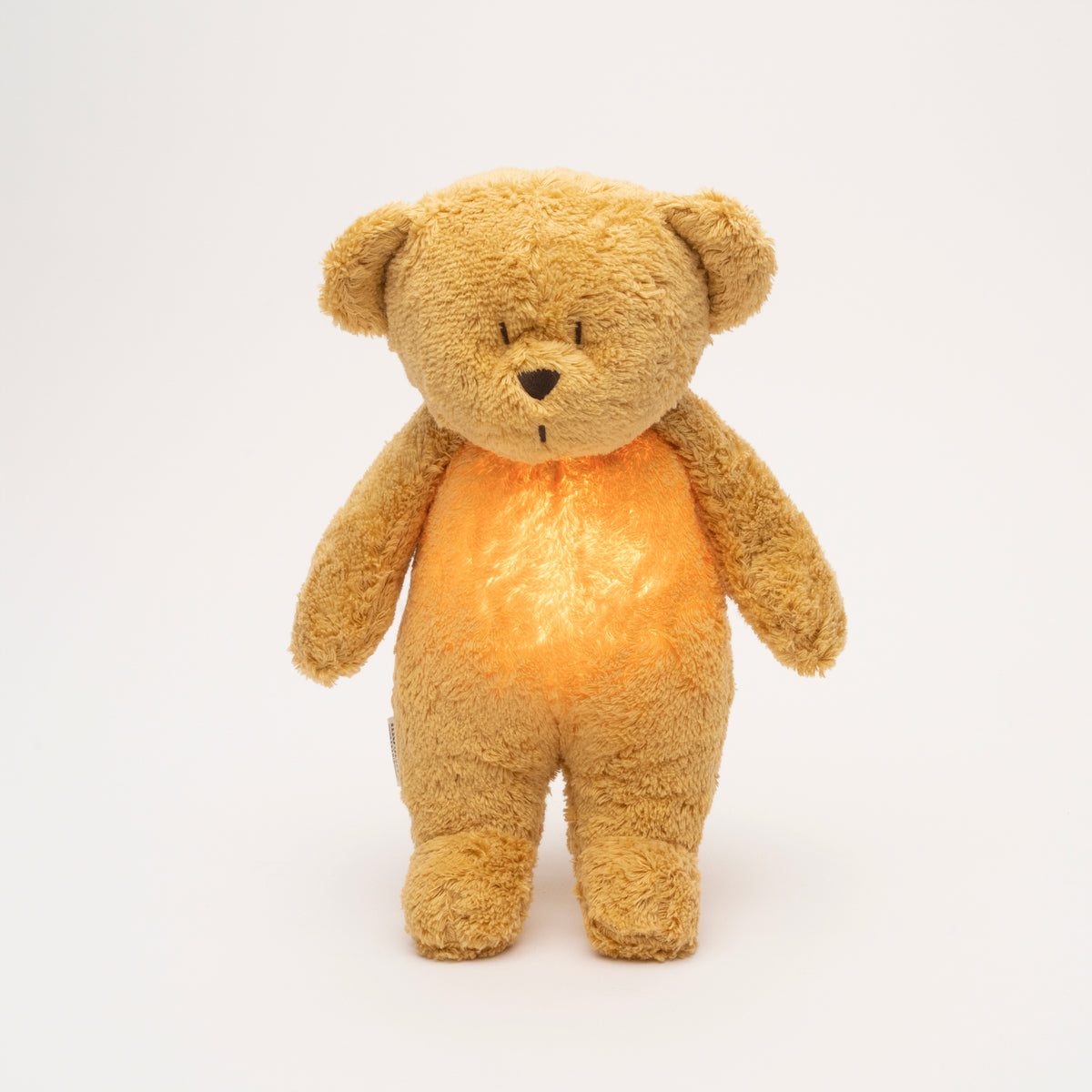MOONIE 2.0 økologisk summende bamse med lampe – Honning