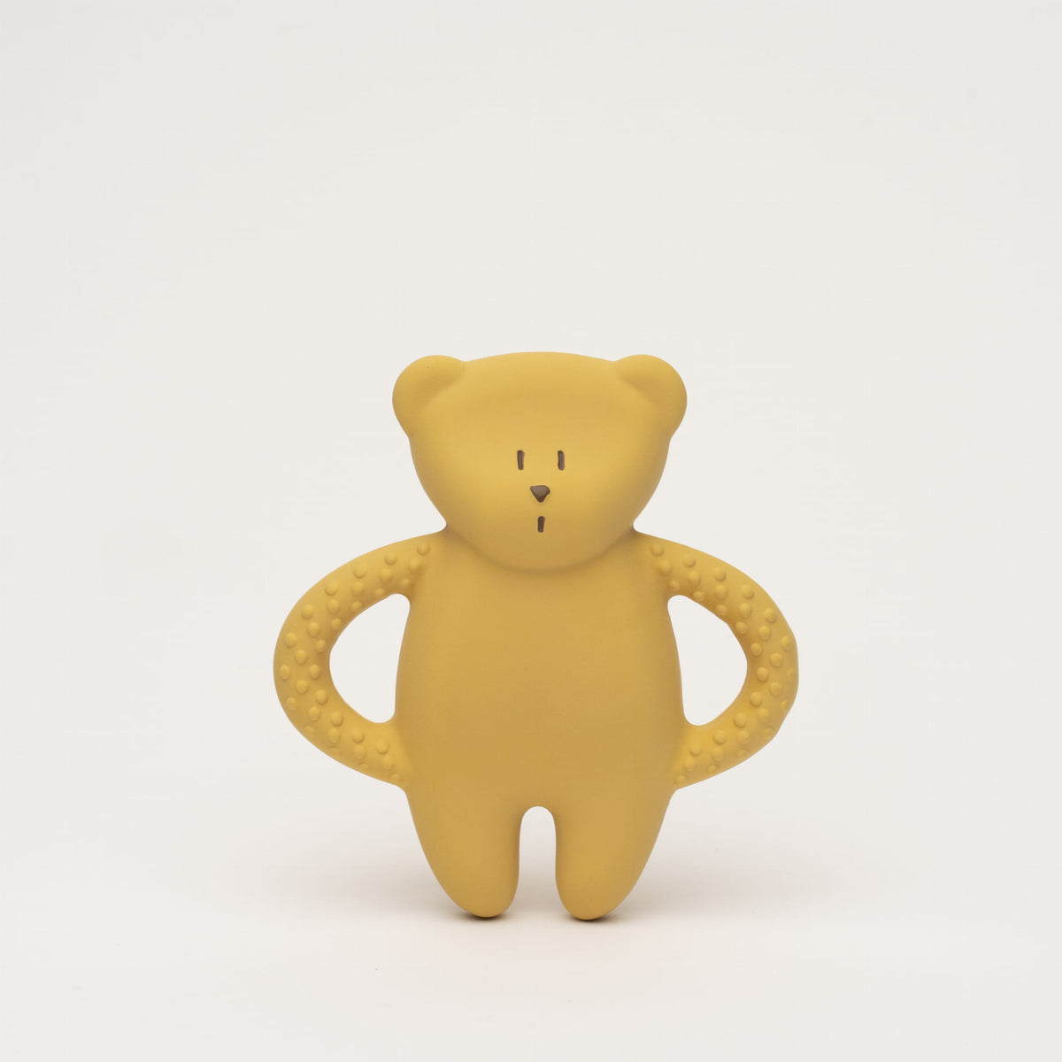 MOONIE bidering i naturgummi, bamse – Honning – 54 g