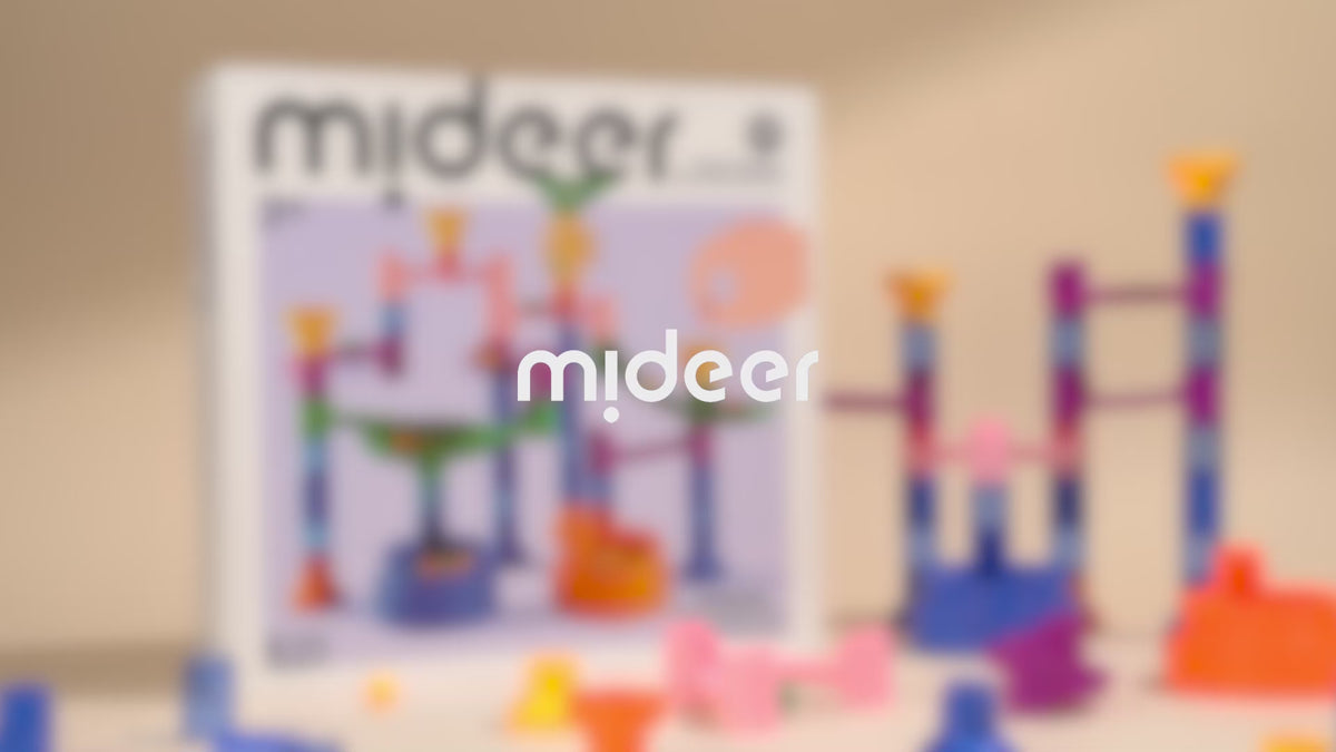 Indlæs video: mideer Kuglebane-klodser – Kryds labyrinten
