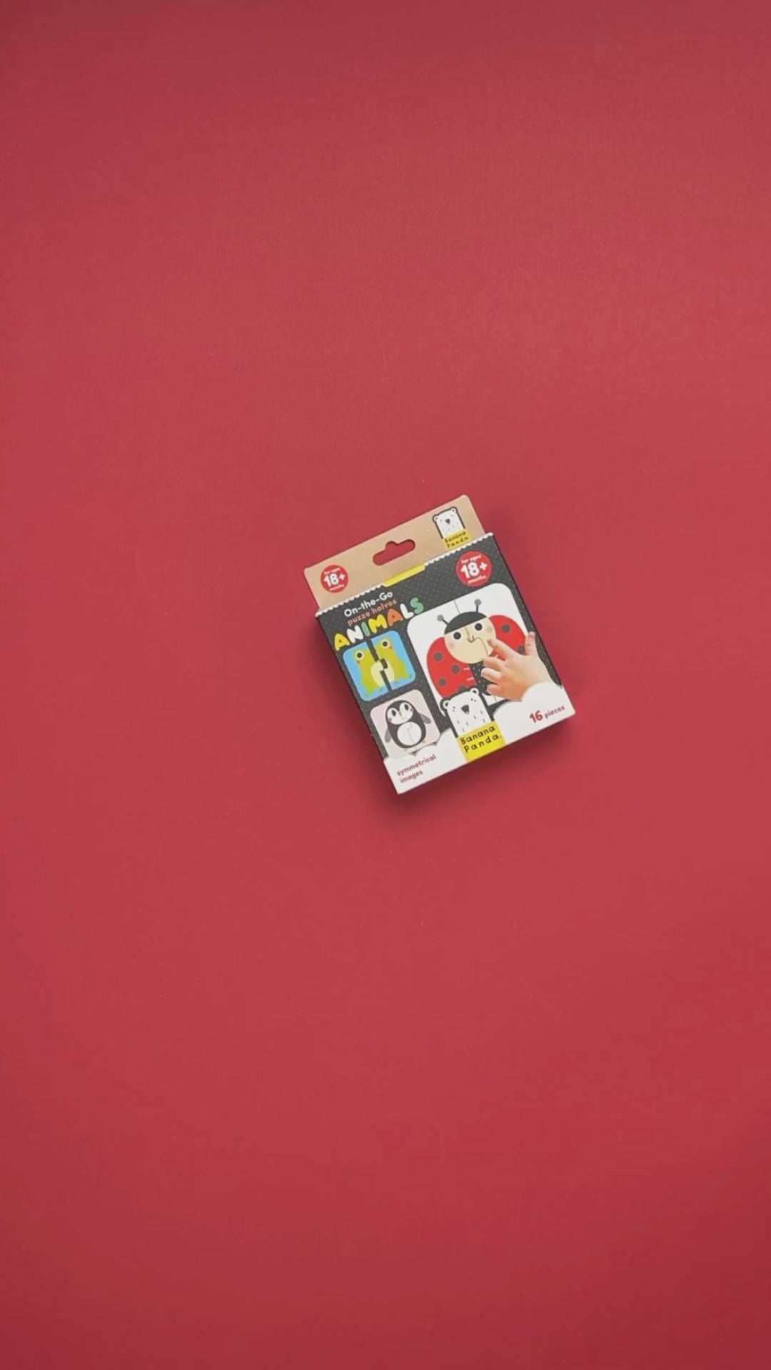 Indlæs video: On-the-Go Puzzle – Halve dyr 18 mdr.+