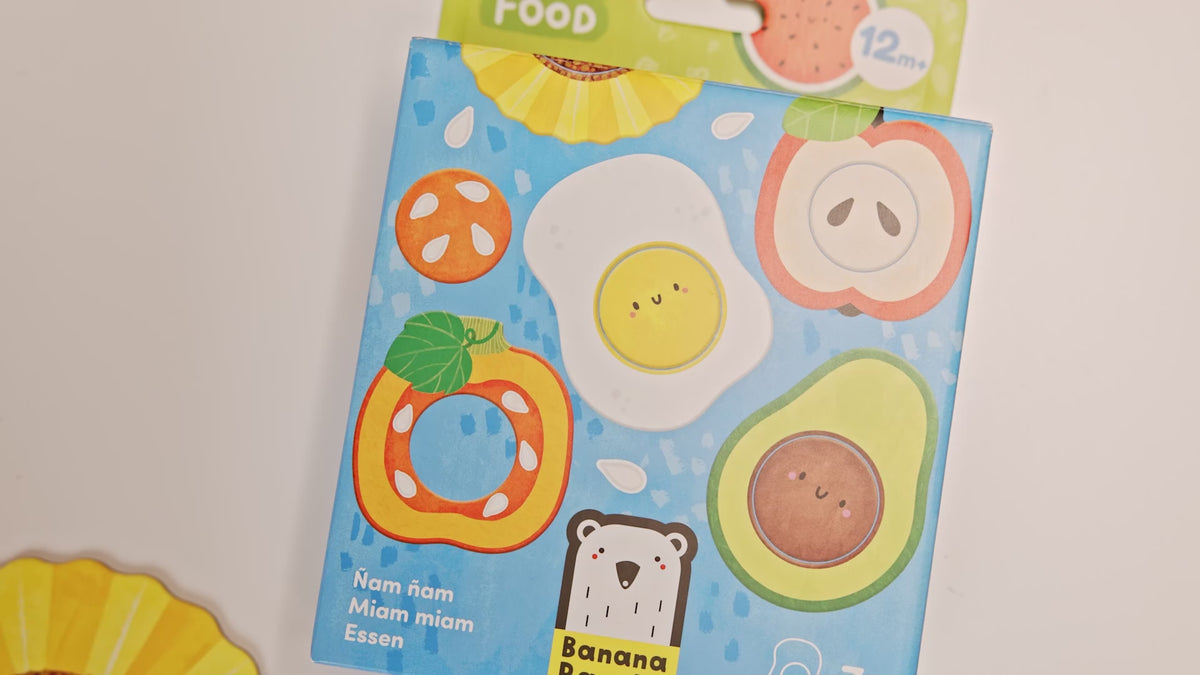 Indlæs video: Banana Panda Mit første puslespil – Mad 12 mdr.+